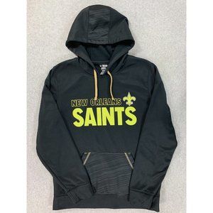 New Orleans‎ Saints NFL Warm Sideline Hoodie Sweatshirt (Men's Medium) Black